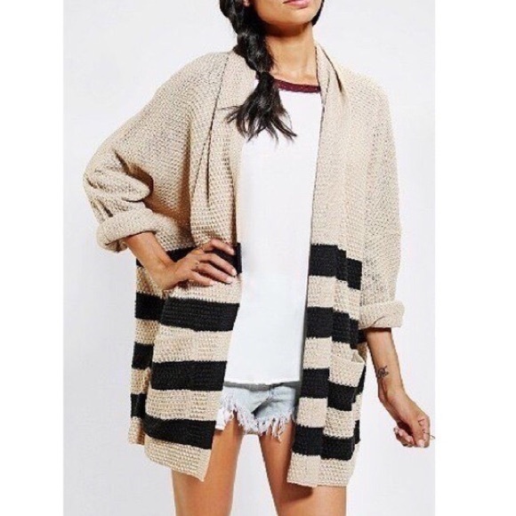 Urban Outfitters Sweaters - Urban Outfitters BDG Striped Open Front Cardigan